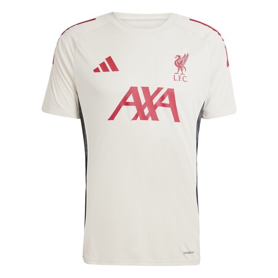 Liverpool Training T-Shirt Tiro 25 - Wonder White/Strawberry Red/Black - Men's-SoccerKits Hub | Buy Soccer Jerseys Online